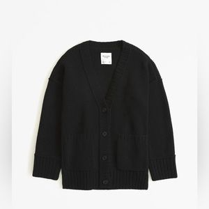 Abercrombie long-length chenille cardigan size xs